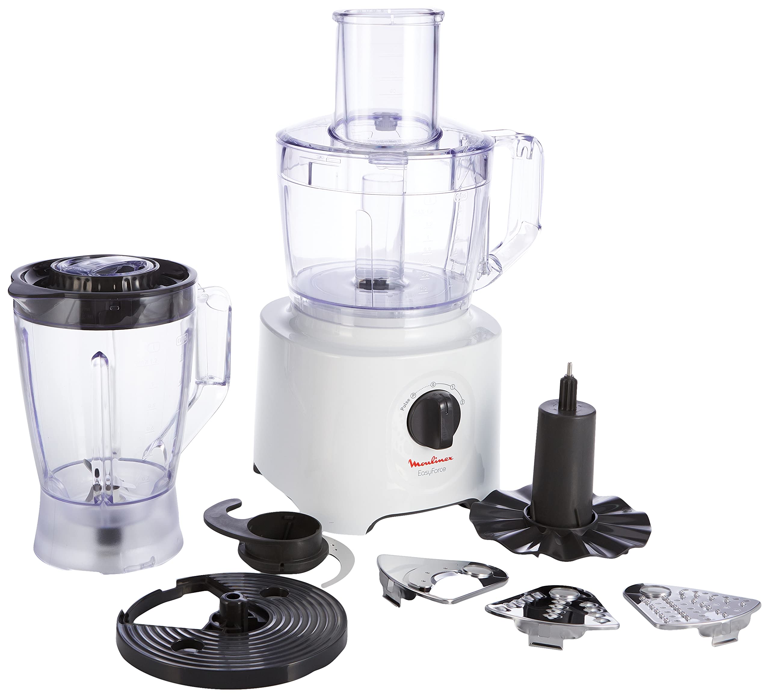 Moulinex Food Processor, Easy Force 800 Watts, 6 Attachments, +25 different functions, 1.8 Liter and 2.4Liter Bowl capacity , 1 year warranty Moulinex Food Processor, Easy Force 800 Watts, 6 Attachments, +25 different functions, 1.8 Liter and 2.4Liter Bowl capacity , 1 year warranty
